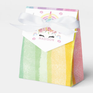 Caja Para Regalos Fiesta de unicornio personalizado