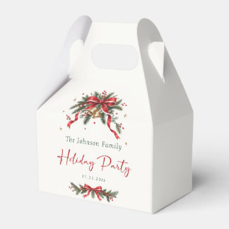 Caja Para Regalos Fiesta de vacaciones familiar elegante