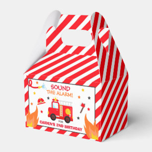 Caja Para Regalos Fiesta del bombero del cumpleaños del decorador d