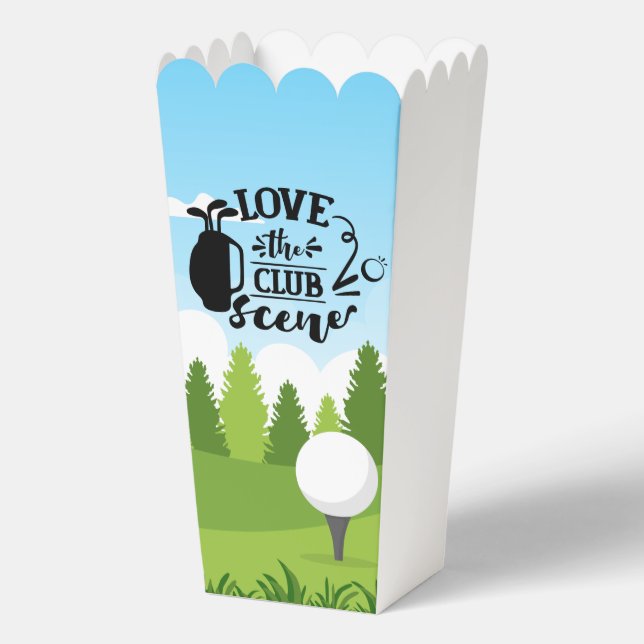 Caja Para Regalos Fiesta del club de golf Cute (Anverso)