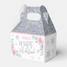 Caja Para Regalos Fiesta del copo de nieve rosa de Onederland