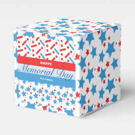 Caja Para Regalos Fiesta del evento del Día de los Caídos con purpur