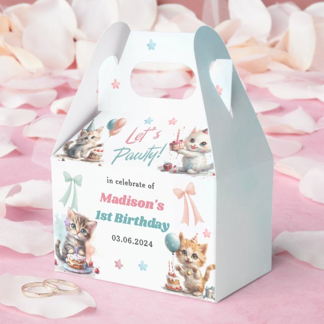 Caja Para Regalos Fiesta del primer cumpleaños de Cute Dragon (Boda)