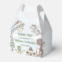 Caja Para Regalos Fiesta del primer cumpleaños de Cute Dragon