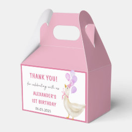Caja Para Regalos Fiesta del primer cumpleaños de Silly Goose