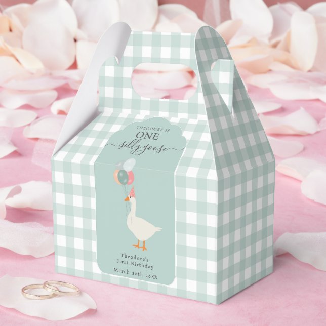 Caja Para Regalos Fiesta del primer cumpleaños de un chico tonto (Boda)