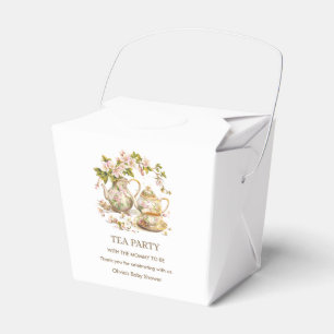 Caja Para Regalos Fiesta del Té de Tetera Floral Hora del Té para la