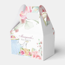Caja Para Regalos Fiesta del té floral personalizado