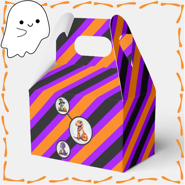 Caja Para Regalos Fiesta Dino-Mash de los dinosaurios de Halloween (Dino Gift Box for Halloween)
