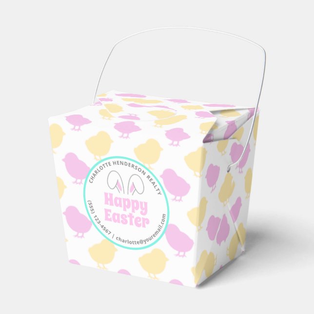 Caja Para Regalos Fiesta Feliz Pascua para los bebés (Front Side)