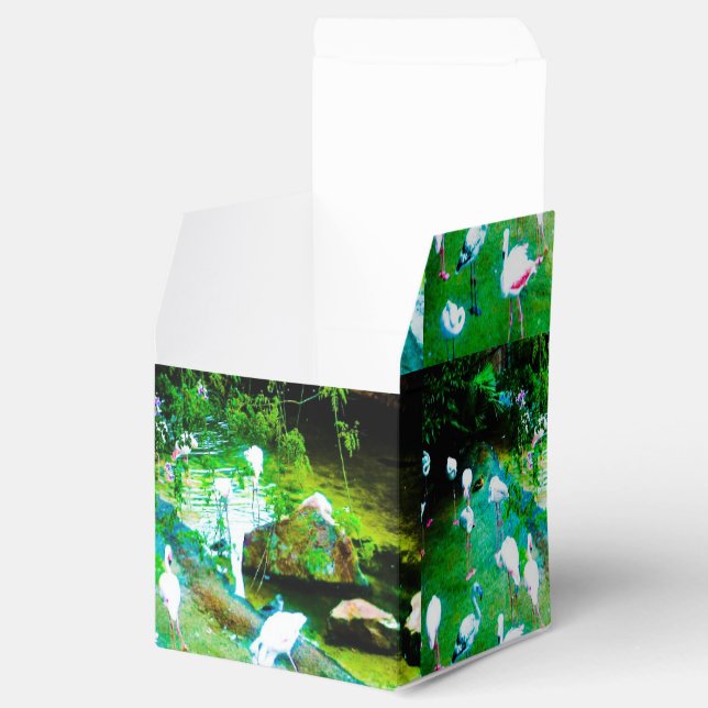 Caja Para Regalos Fiesta Flamingo Rosa (Abierto)