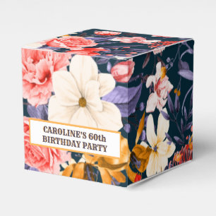 Caja Para Regalos Fiesta Floral Boho Sofisticada