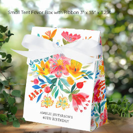 Caja Para Regalos Fiesta floral brillante mexicana cumpleaños