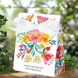Caja Para Regalos Fiesta floral brillante mexicana cumpleaños
