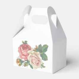 Caja Para Regalos Fiesta floral Vintage Boda rosa rosa de la flor