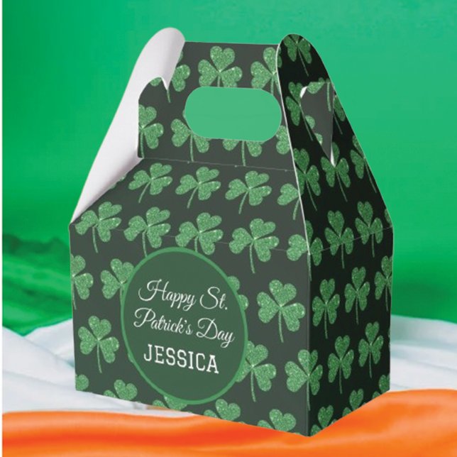 Caja Para Regalos Fiesta irlandés del Green Shamrock Vine (Subido por el creador)