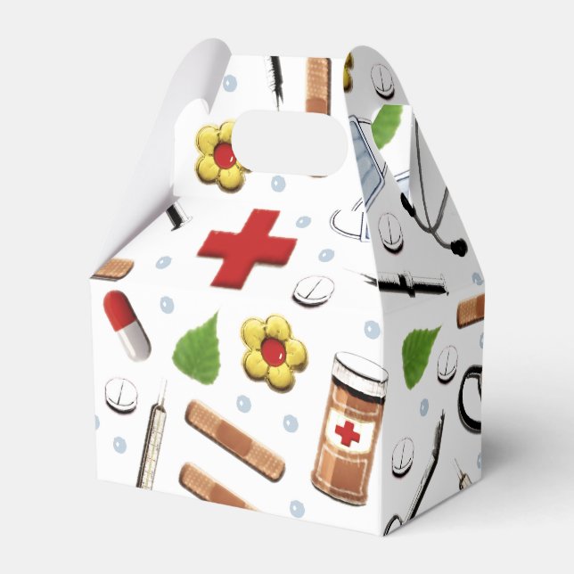 Caja Para Regalos Fiesta Médica (Front Side)