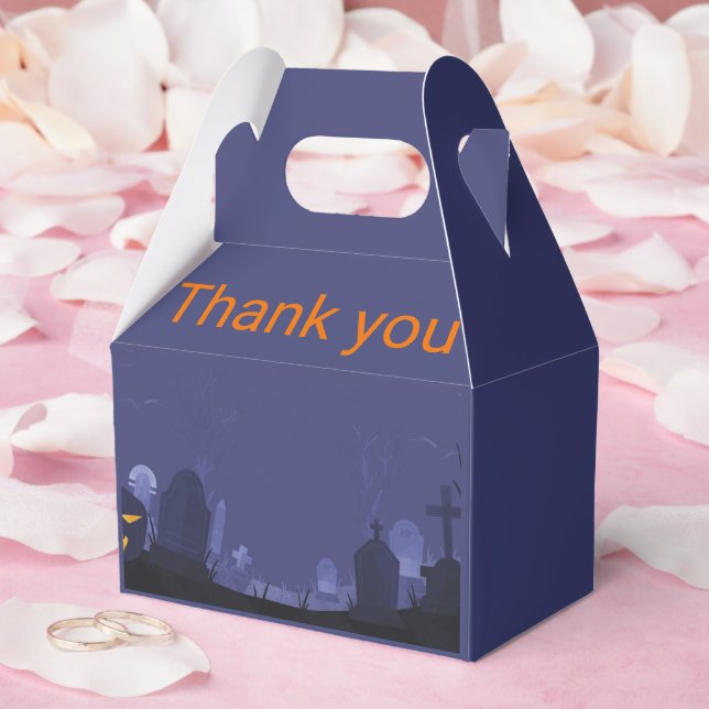 Caja Para Regalos Fiesta minimalista de Halloween (Boda)