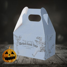Caja Para Regalos Fiesta Negra Retro Grunge de Halloween