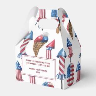 Caja Para Regalos Fiesta Patriótico Firecracker Popsicles 4 de juli