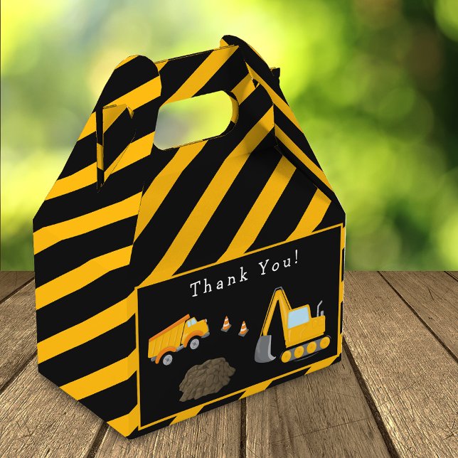 Caja Para Regalos Fiesta por el cumpleaños de la construcción gracia (Subido por el creador)