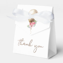 Caja Para Regalos Fiesta Purpurina de globo de lujo Gracias