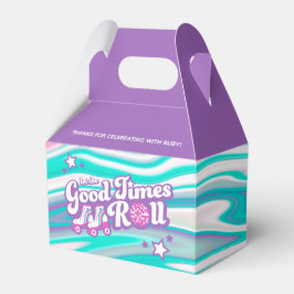 Caja Para Regalos Fiesta Retro Groovy Roller Disco
