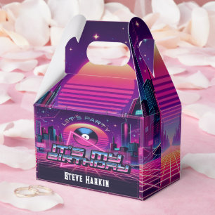 Caja Para Regalos Fiesta Rockin Vaporwave
