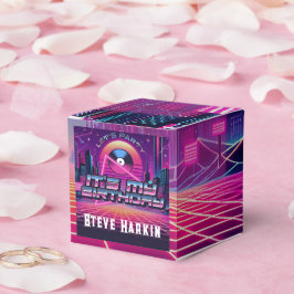 Caja Para Regalos Fiesta Rockin Vaporwave