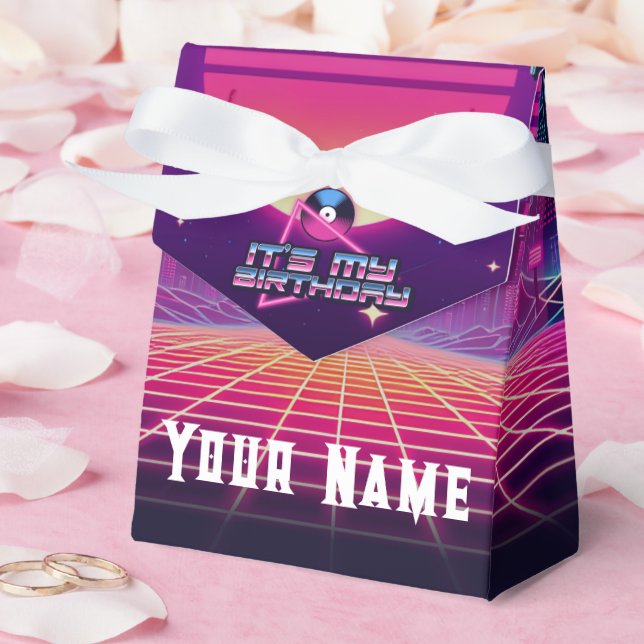 Caja Para Regalos Fiesta Rockin Vaporwave (Boda)