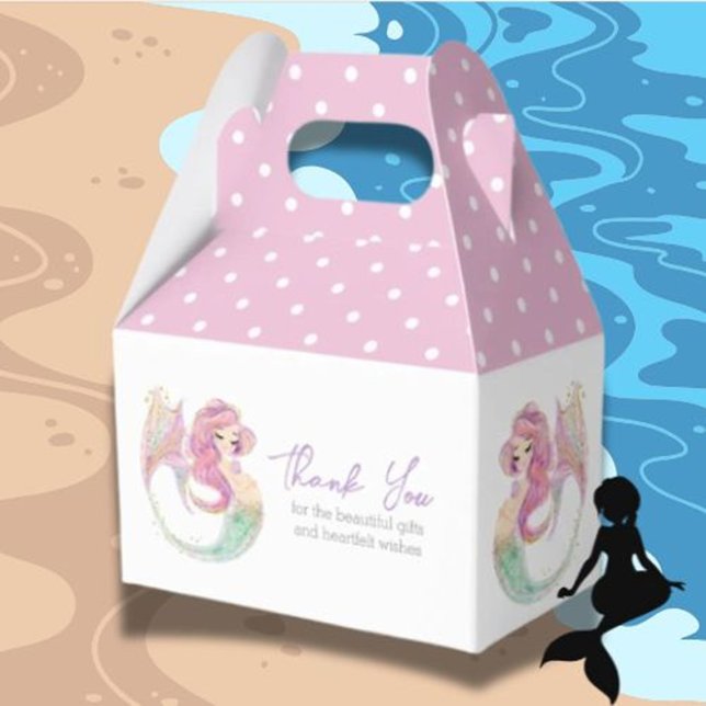 Caja Para Regalos Fiesta Sirena Baby Shower Under Sea Gracias (Thank You for Making Our “Under the Sea” Baby Shower Magical)