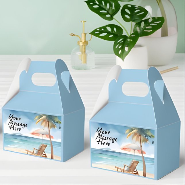Caja Para Regalos Fiesta Tropical Beach (Subido por el creador)