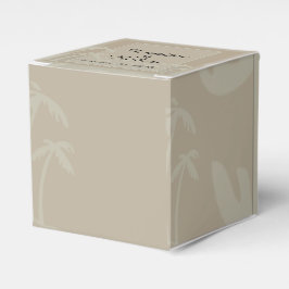 Caja Para Regalos Fiji: Boda de palmeras tropicales