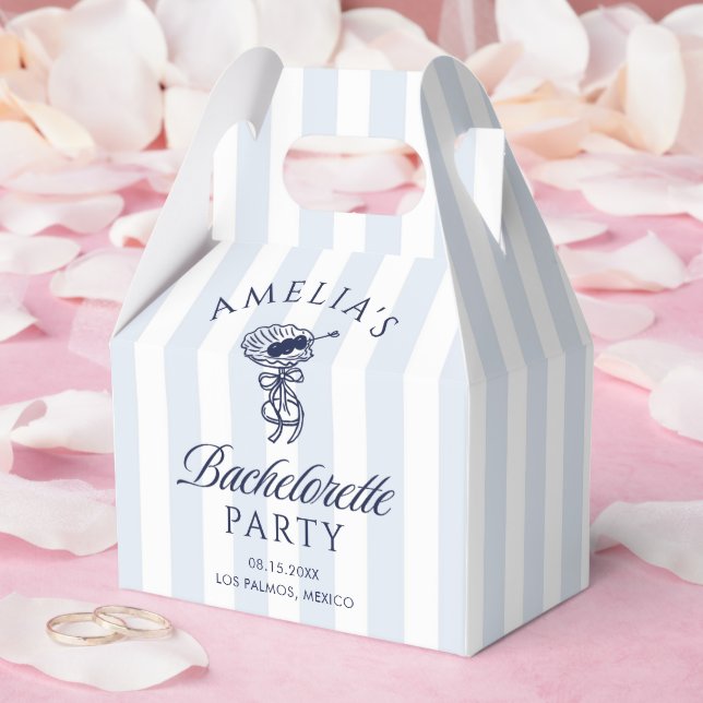 Caja Para Regalos Fin de semana de soltera de cóctel dibujado a mano (Boda)