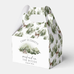 Caja Para Regalos Fin de semana en el bosque Camping Despedida de so