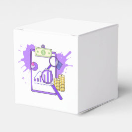 Caja Para Regalos Financial Analysis Report Money Magnifying Glass