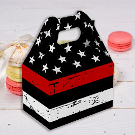 Caja Para Regalos Firefighter Graduation Party Thin Red Line