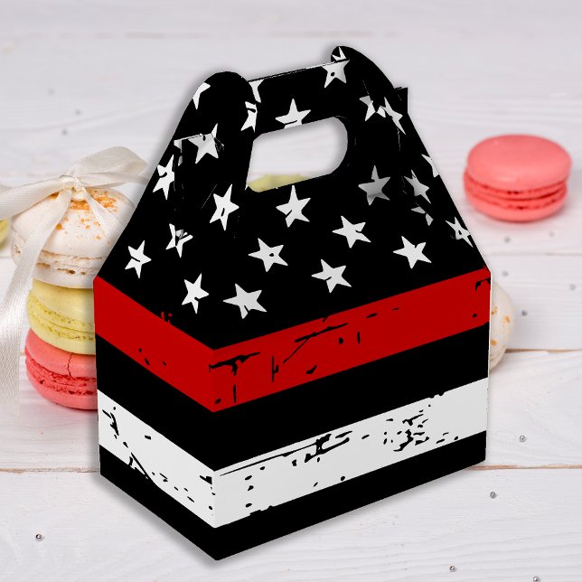 Caja Para Regalos Firefighter Graduation Party Thin Red Line (Subido por el creador)
