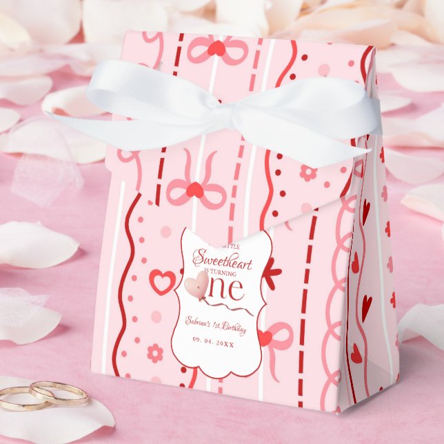 Caja Para Regalos First Birthday valentine baby birthday party (Boda)