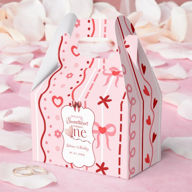 Caja Para Regalos First Birthday valentine baby birthday party (Boda)