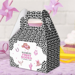 Caja Para Regalos First Rodeo Birthday – Pink & Black Cowgirl Theme