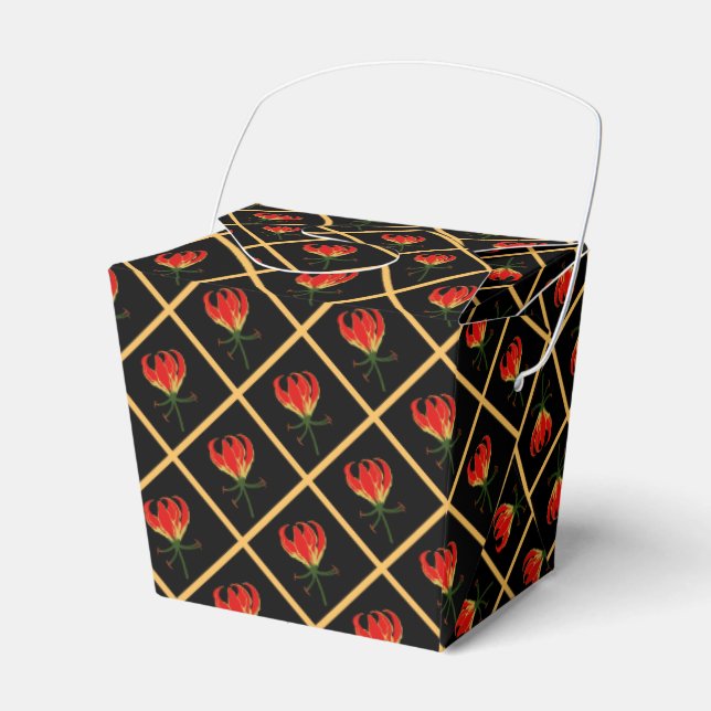 Caja Para Regalos Flame Lily Gloriosa FavBox (Front Side)