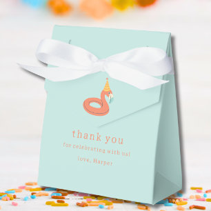 Caja Para Regalos flamenco flotador de verano cumpleaños de niños fi