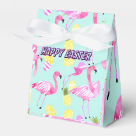 Caja Para Regalos Flamingo de Pascua