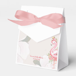Caja Para Regalos Flamingo rosa Es un Baby Shower Chica