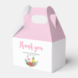 Caja Para Regalos Flamingo Tropical es un Baby Shower Chica