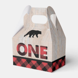 Caja Para Regalos Flannel Plaid Buffalo Wilderness First Birday