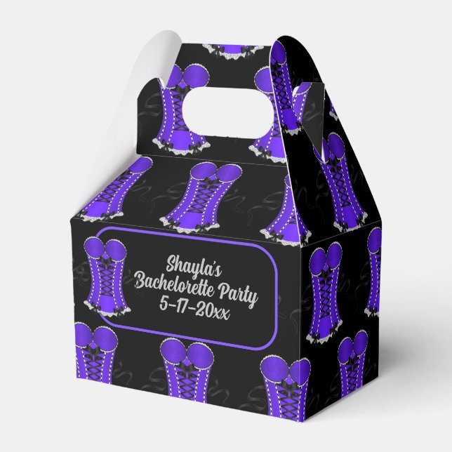 Caja Para Regalos Flirty Purple Corset Gable (Front Side)