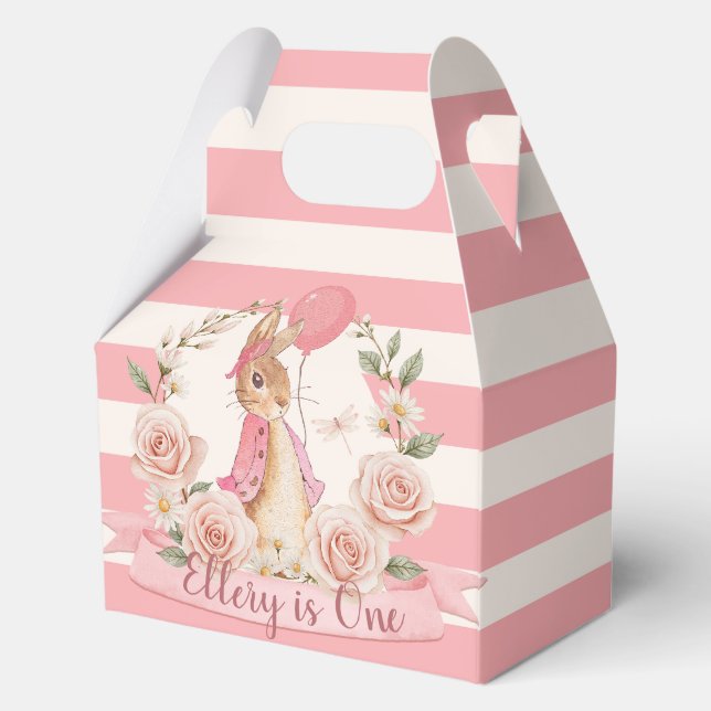 Caja Para Regalos 🐰 🌸 Flopsy Bunny Party Favxes (Anverso)