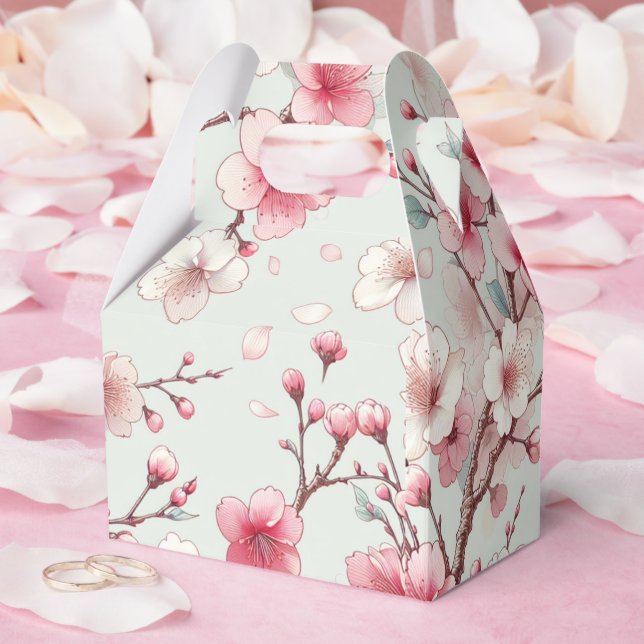 Caja Para Regalos Flor de Cerezo (Boda)